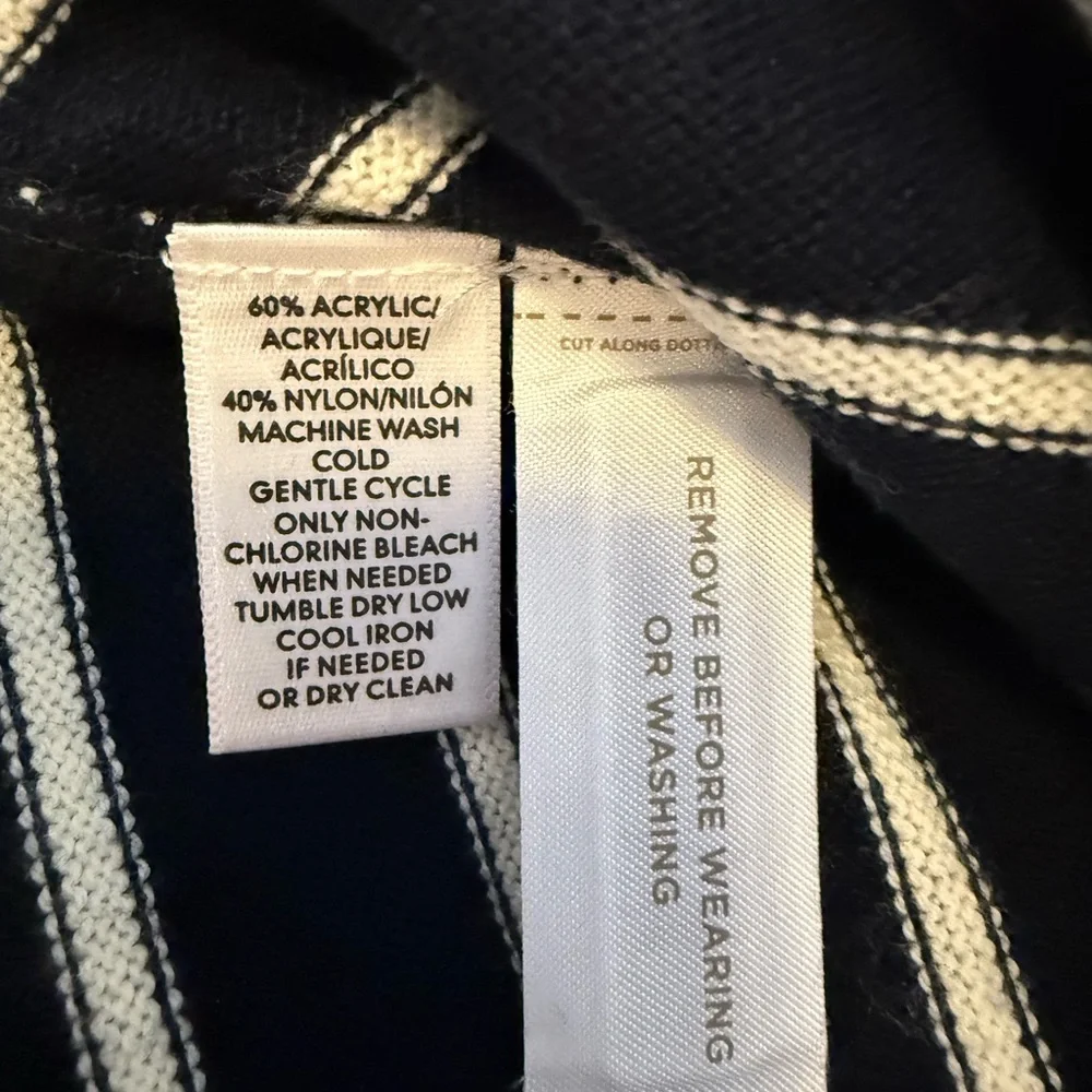LOFT NWT size XS navy and white striped sweater.